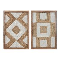 Schilderij Home ESPRIT Jute Acacia 40 x 3 x 60 cm - thumbnail