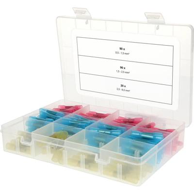 KS Tools 970.0790 Assortiment kabelschoenen 0.50 mm² - 6 mm² Rood, Blauw, Geel 200 onderdelen KS Tools 970.0790 Assortiment kabelschoenen 0.50 mm² - 6 mm² Rood, Blauw, Geel 200 onderdelen