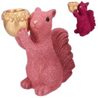 Daan Kromhout Schaal jingle eekhoorn staand roze 21 cm 2 assorti | 6 stuks - thumbnail