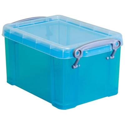 Really Useful Box opbergdoos 1,6 liter, transparant helblauw Really Useful Box opbergdoos 1,6 liter, transparant helblauw