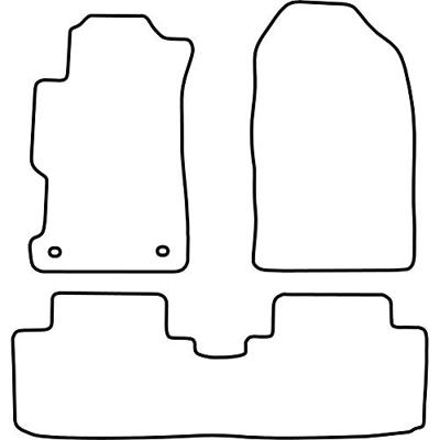 Automatten passend voor Honda Civic coupe 2001-2005 TMHO524