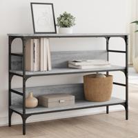 Wandtafel 100x32x75 cm bewerkt hout grijs sonoma eikenkleurig - thumbnail