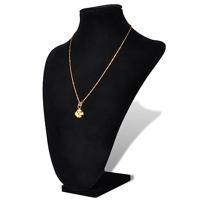 VidaXL Sieradenhouder voor ketting 23x11,5x30 cm zwart 2 st - thumbnail