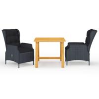 3-delige Tuinset donkergrijs - thumbnail