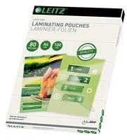 Leitz Lamineerfolie DIN A4 80 micron glanzend 100 stuk(s) - thumbnail