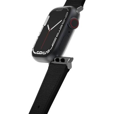 OtterBox Symmetry Cactus Leather horlogeband voor Apple Watch 42mm/41mm/40mm, vervangende duurzame, zachte band voor Apple Watch, Zwart