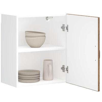 Keukenwandkast Lucca bewerkt hout oud houtkleurig Keukenwandkast Lucca bewerkt hout oud houtkleurig