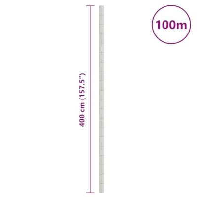 VidaXL Worteldoek 4x100 m polypropeen wit