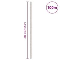 VidaXL Worteldoek 4x100 m polypropeen wit - thumbnail