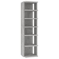 VidaXL Schoenenkasten 2 st 27,5x27x102 cm betongrijs - thumbnail