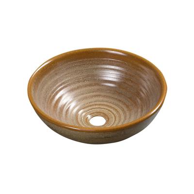 Waskom Sapho Attila Rond 42.5x14 cm Keramiek Bruin Sapho