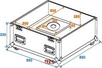 ROADINGER Flightcase Mirror Ball 75cm - thumbnail