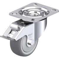 Blickle LE-TPA 80KF-FI Zwenkwiel met rem Wieldiameter: 80 mm Draagvermogen (max.): 100 kg 1 stuk(s) - thumbnail