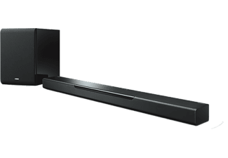 Yamaha MusicCast BAR 40 SW Sound Bar (slanke soundbar met draadloze subwoofer - de perfecte aanvulling op de thuisbioscoopinstallatie - compatibel met Amazon Alexa spraakbesturing) zwart