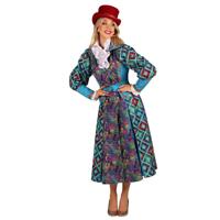 Jas dame Flower Square Turquoise - thumbnail