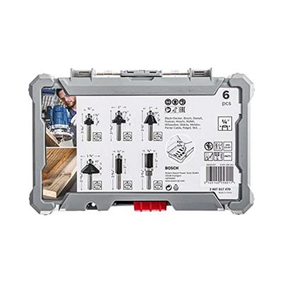 Rand- en kantfreesset, 1/4 inch schacht, 6-delig Bosch Accessories 2607017470 Rand- en kantfreesset, 1/4 inch schacht, 6-delig Bosch Accessories 2607017470