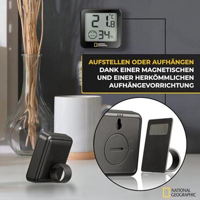 NATIONAL GEOGRAPHIC Tempy Thermo/Hygrometer, set van 4 NATIONAL GEOGRAPHIC Tempy Thermo/Hygrometer, set van 4
