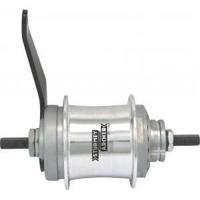 Sturmey archer versnellingsnaaf "duomatic kick-shift" two-speed hub silver st.a with back pedal 32 hole - thumbnail