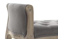 Kruk DKD Home Decor Natuurlijk Donker grijs Rubberwood Canvas 109 x 44,5 x 60 cm - thumbnail