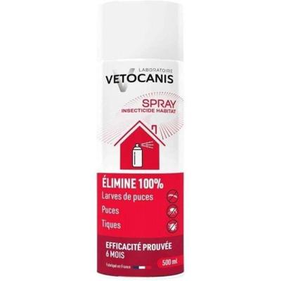 VETOCANIS Anti-vlooien- en mijtspray voor thuis - 500 ml - Voor katten en honden VETOCANIS Anti-vlooien- en mijtspray voor thuis - 500 ml - Voor katten en honden
