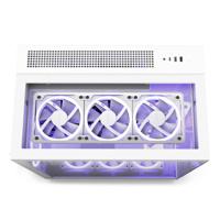 NZXT h9 elite midi tower behuizing (wit | 2x usb-a | 1x usb-c | rgb | tempered glass) - thumbnail