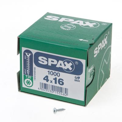 SPAX 880910100040016 R 88091 Senkkopf/T-STAR Verzonken houtschroef 4 mm 16 mm Torx, Binnen-T Staal Galvanisch verzinkt 1000 stuk(s) SPAX 880910100040016 R 88091 Senkkopf/T-STAR Verzonken houtschroef 4 mm 16 mm Torx, Binnen-T Staal Galvanisch verzinkt 1000 stuk(s)