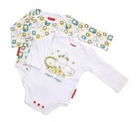 Fisher-Price rompers lange mouwen junior 0-24 maanden 2 stuks - thumbnail
