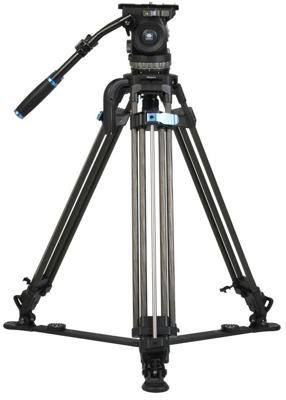 Sirui Twin-Leg Video Tripod 100mm Half-Bowl + VHS18 Professional Fluid Head