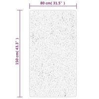 VidaXL Vloerkleed iza laagpolig scandinavisch 80x150 cm crèmekleurig - thumbnail