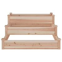 VidaXL Plantenbak verhoogd met voering 120x120x56 cm massief vurenhout - thumbnail