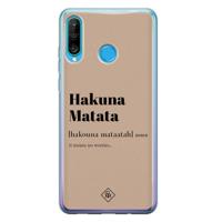 Huawei P30 Lite siliconen hoesje - Hakuna matata - thumbnail