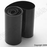 Krimpkous 46mm, Zwart transparant (1m)