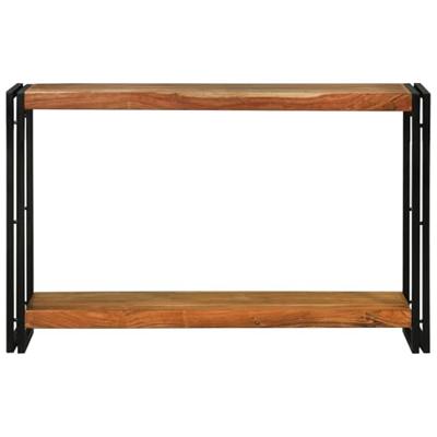 Wandtafels met plank Bruin 120 x 33 x 75 cm Massief acaciahout