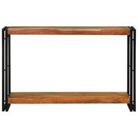 Wandtafels met plank Bruin 120 x 33 x 75 cm Massief acaciahout - thumbnail