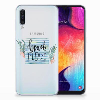Samsung Galaxy A50 Telefoonhoesje met Naam Boho Beach Samsung Galaxy A50 Telefoonhoesje met Naam Boho Beach