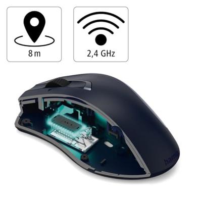 Hama Draadloze Lasermuis Met 7 Knoppen MW-900 V2 Donkerblauw