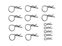 Tamiya 1:10 Bodyklemmenset Zwart Lengte: 25 mm 15 stuk(s) - thumbnail