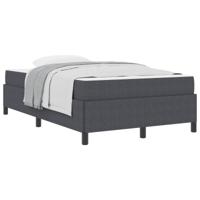 Bedframe met matras Donkergrijs 120 x 190 cm Stof - thumbnail
