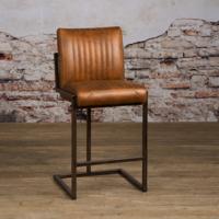 Tower Living Barkruk 'Ferro' (zithoogte 67cm), kleur Lichtbruin - thumbnail