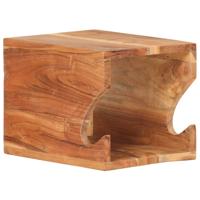 Wandfietsenrek 35x25x25 cm massief acaciahout - thumbnail