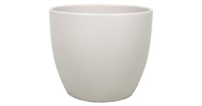 Floran bloempot boule 25x22,5 cm taupe mat