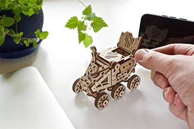 Ugears bouwpakket Mars Buggy 9 x 6,5 x 7 cm hout bruin 96 delig