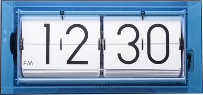 NeXtime NE-5209BL Tafel/wandklok Big Flip 36x16.7x8.5cm Acryl Blauw NeXtime NE-5209BL Tafel/wandklok Big Flip 36x16.7x8.5cm Acryl Blauw