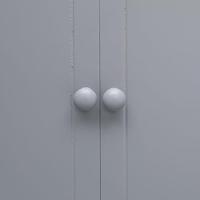 Badkamerkast 46x24x116 cm paulowniahout grijs - thumbnail