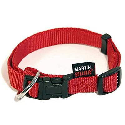 MARTIN SELLIER HALSBAND BASIC NYLON ROOD 16 MMX30-45 CM