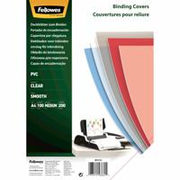 Fellowes omslagen, ft A4, PVC, 200 micron, pak van 100 stuks, transparant - thumbnail