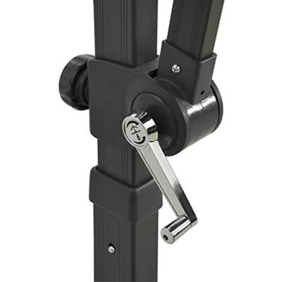 VidaXL Zweefparasol met dubbel dak 250x250 cm bordeauxrood