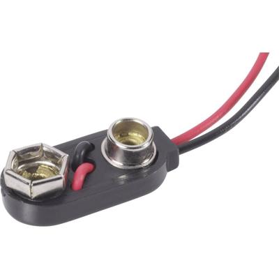 Beltrona 9V-I-Clip Batterijclip Aantal cellen: 1 9V (blok) Drukknopaansluiting (l x b x h) 26 x 13 x 8 mm