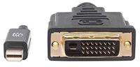 Manhattan 152150 Mini DisplayPort 1.2a naar DVI-kabel zwart - thumbnail