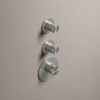 Hotbath Archie inbouwthermostaat met 2 stopkranen RVS MHF002 / ARHF012IX - thumbnail